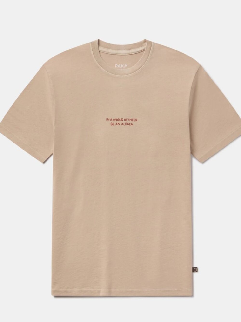 PAKA - Be An Alpaca T-Shirt Oat Medium